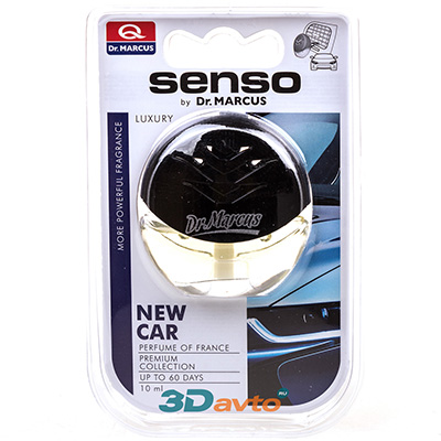 Ароматизатор  DR. MARCUS Senso Luxury New Car Новая машина гелевый универсальный Польша 10мл
