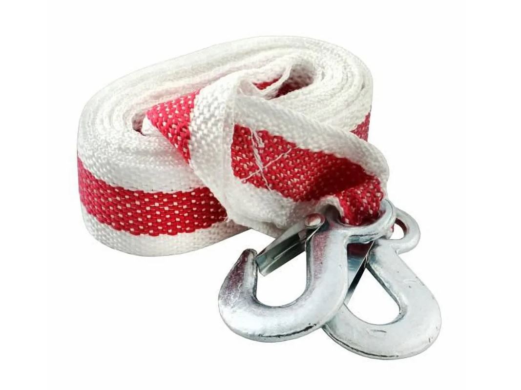 Трос ленточный 12т 5м 2 крюка  SKYWAY в пакете S03101016